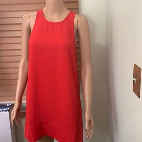 NWOT LEITH RED SLEEVELESS‎ SHIFT DRESS SIZE XS - Picture 1 of 5